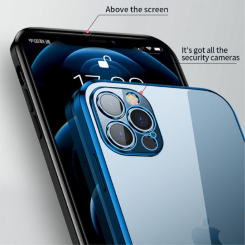 Hülle Iphone 13 Metall-sulada Im Stil Transparenter Kanten