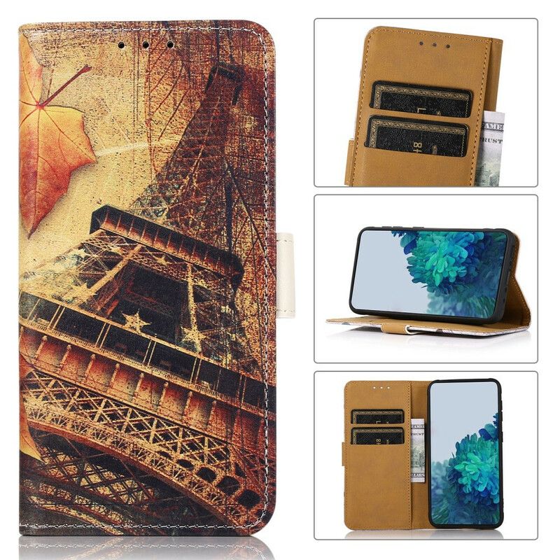 Lederhüllen Für Iphone 13 Eiffelturm Im Herbst