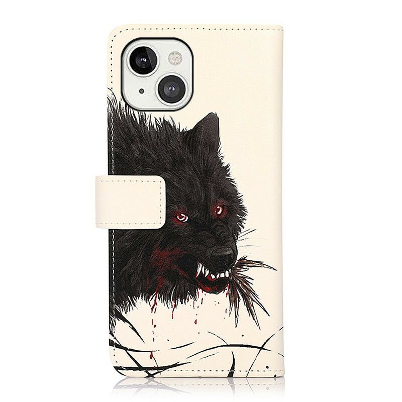 Lederhüllen Für Iphone 13 Hungriger Wolf