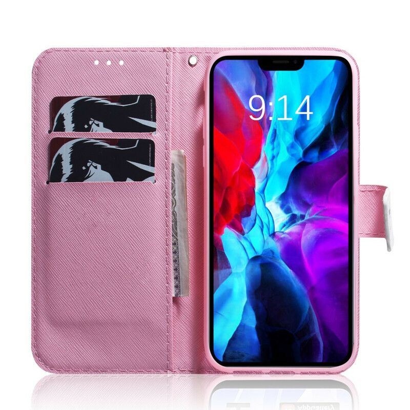 Lederhüllen Iphone 13 Handyhülle Alte Rosa Blume