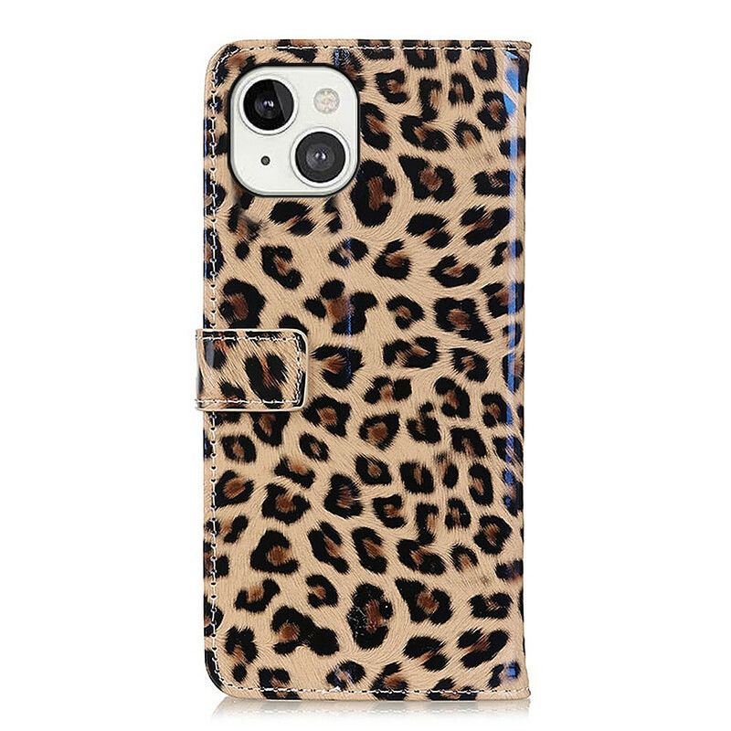 Lederhüllen Iphone 13 Handyhülle Leopard