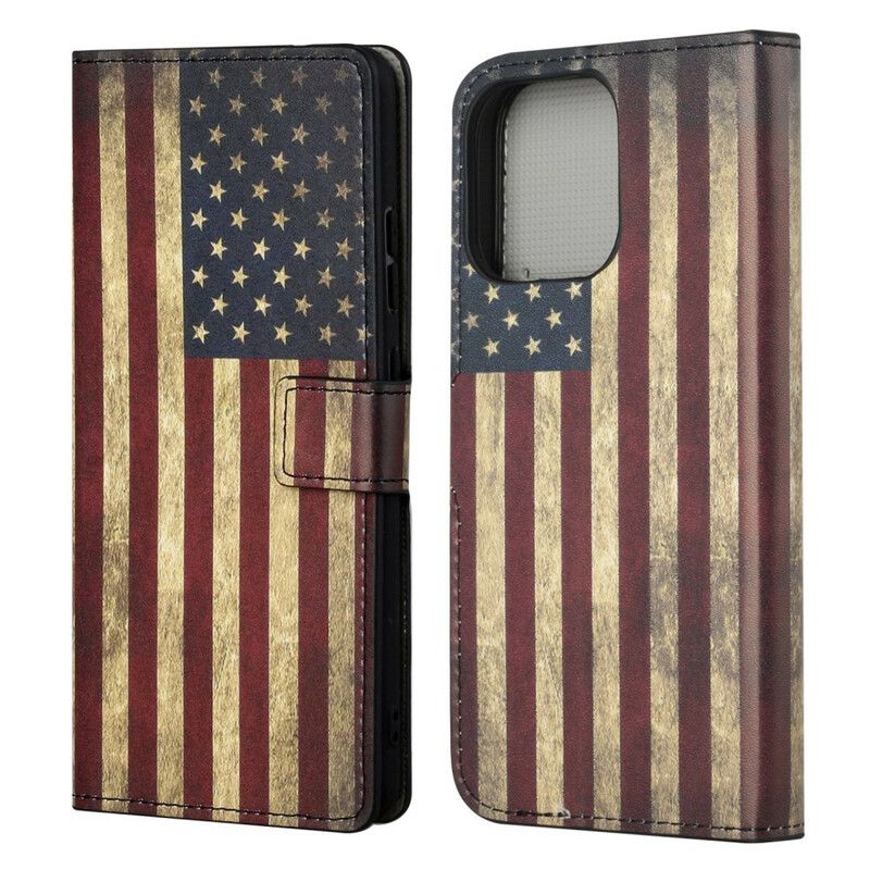 Lederhüllen Iphone 13 Handyhülle Usa-flagge