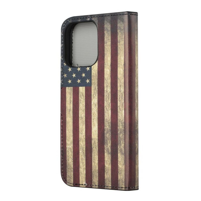 Lederhüllen Iphone 13 Handyhülle Usa-flagge