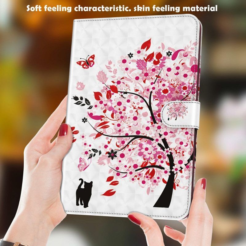 Flip Case Für Samsung Galaxy Tab A8 (2021) Baum Und Katze