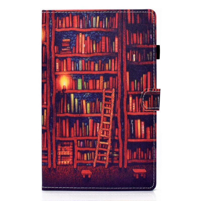 Flip Case Für Samsung Galaxy Tab A8 (2021) Bibliothek