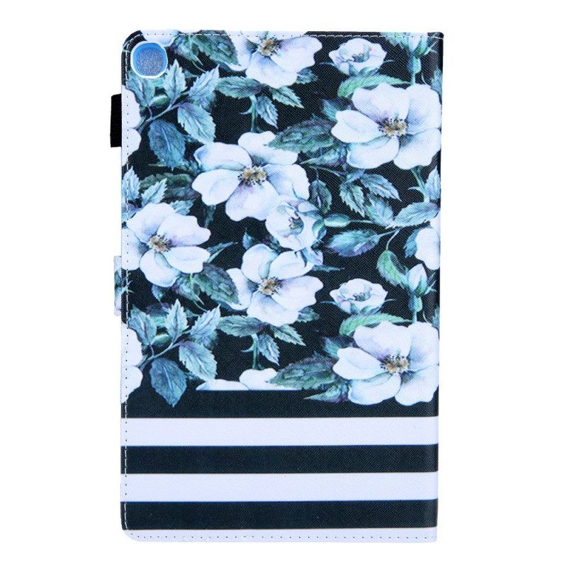 Flip Case Für Samsung Galaxy Tab A8 (2021) Blumendesign