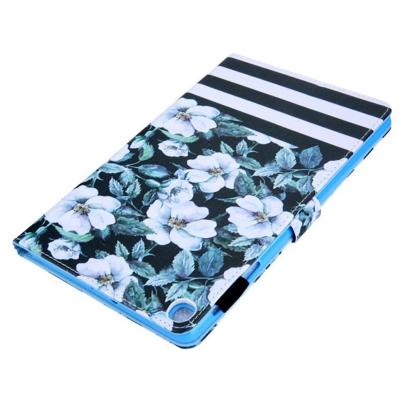 Flip Case Für Samsung Galaxy Tab A8 (2021) Blumendesign