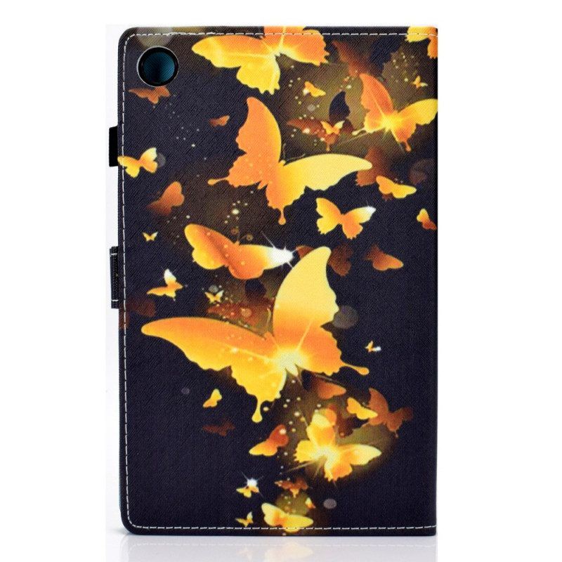 Flip Case Für Samsung Galaxy Tab A8 (2021) Einzigartige Schmetterlinge