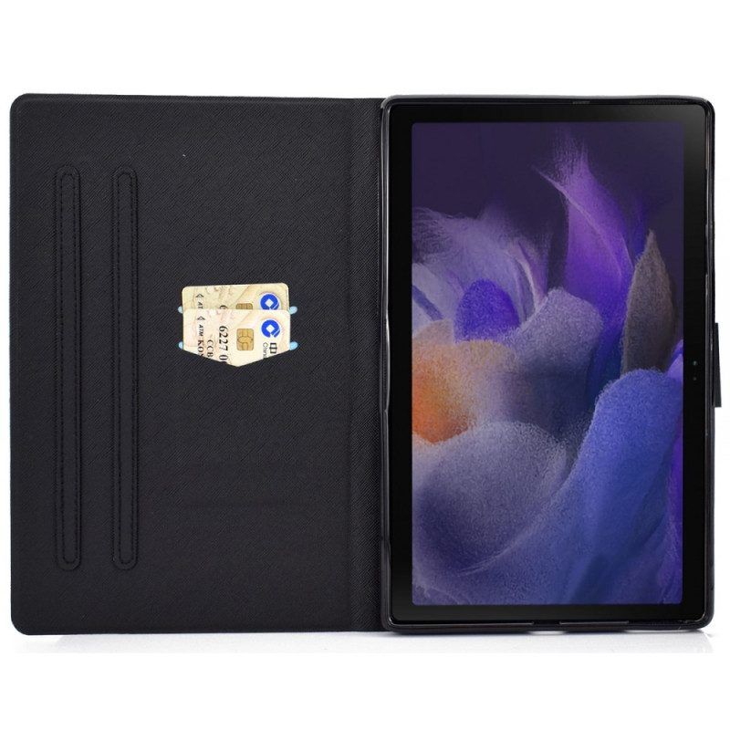 Flip Case Für Samsung Galaxy Tab A8 (2021) Eulen