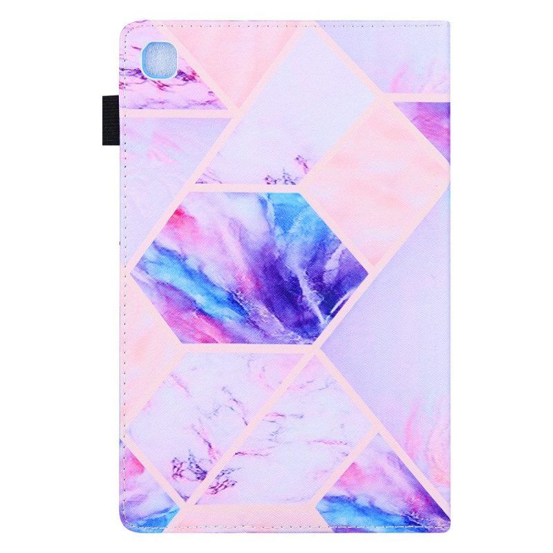 Flip Case Für Samsung Galaxy Tab A8 (2021) Marmor-geometrie-design