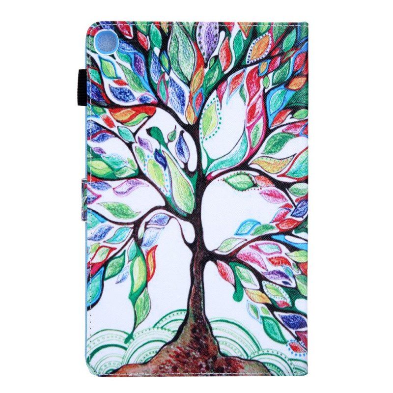 Flip Case Für Samsung Galaxy Tab A8 (2021) Mehrfarbiger Baum