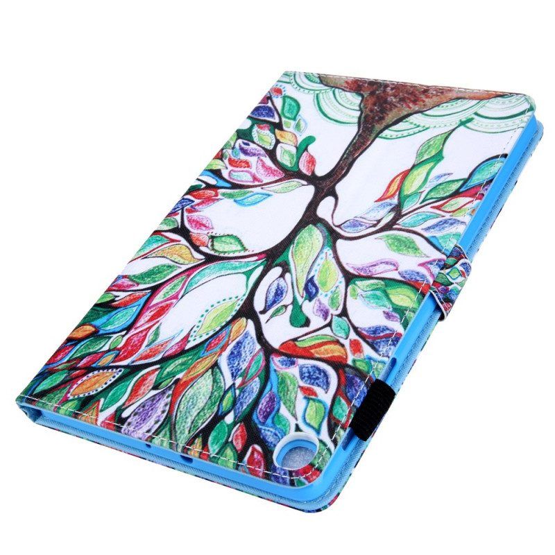 Flip Case Für Samsung Galaxy Tab A8 (2021) Mehrfarbiger Baum