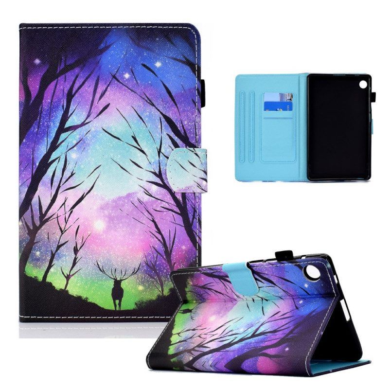 Flip Case Für Samsung Galaxy Tab A8 (2021) Nachtwald