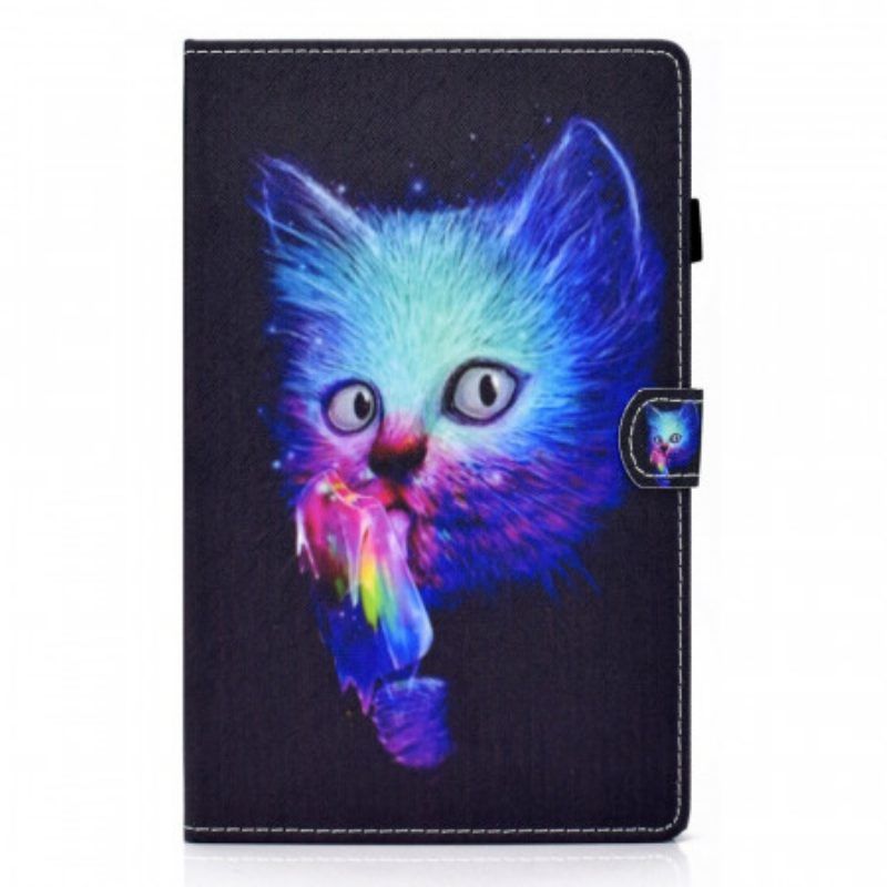 Flip Case Für Samsung Galaxy Tab A8 (2021) Psychokatze