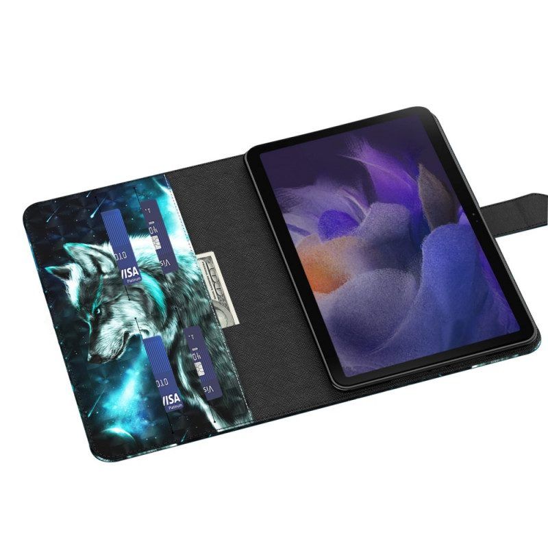 Flip Case Für Samsung Galaxy Tab A8 (2021) Wilder Wolf