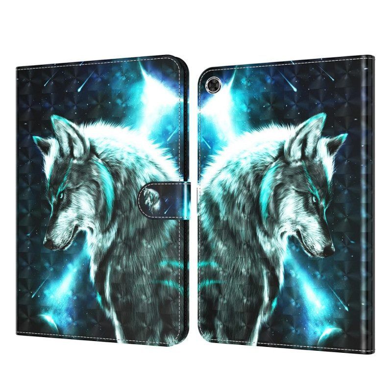 Flip Case Für Samsung Galaxy Tab A8 (2021) Wilder Wolf