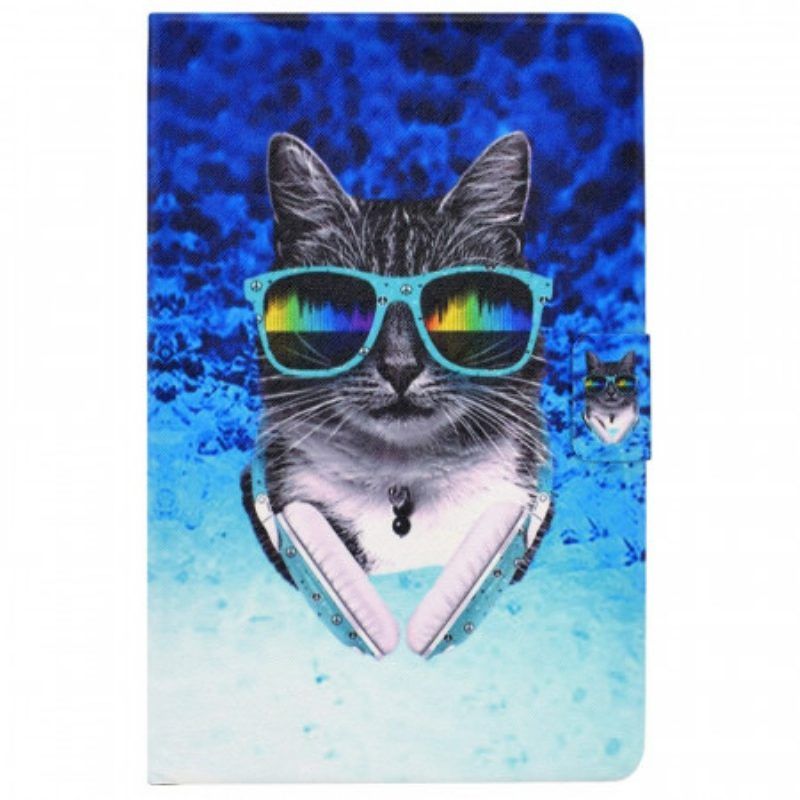 Lederhüllen Für Samsung Galaxy Tab A8 (2021) Disco-katze