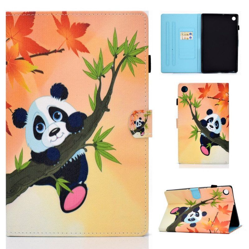 Lederhüllen Für Samsung Galaxy Tab A8 (2021) Süßer Panda