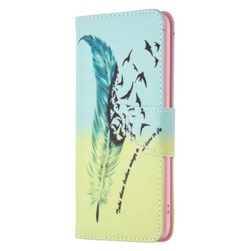 Flip Case Für iPhone 15 Plus Feder