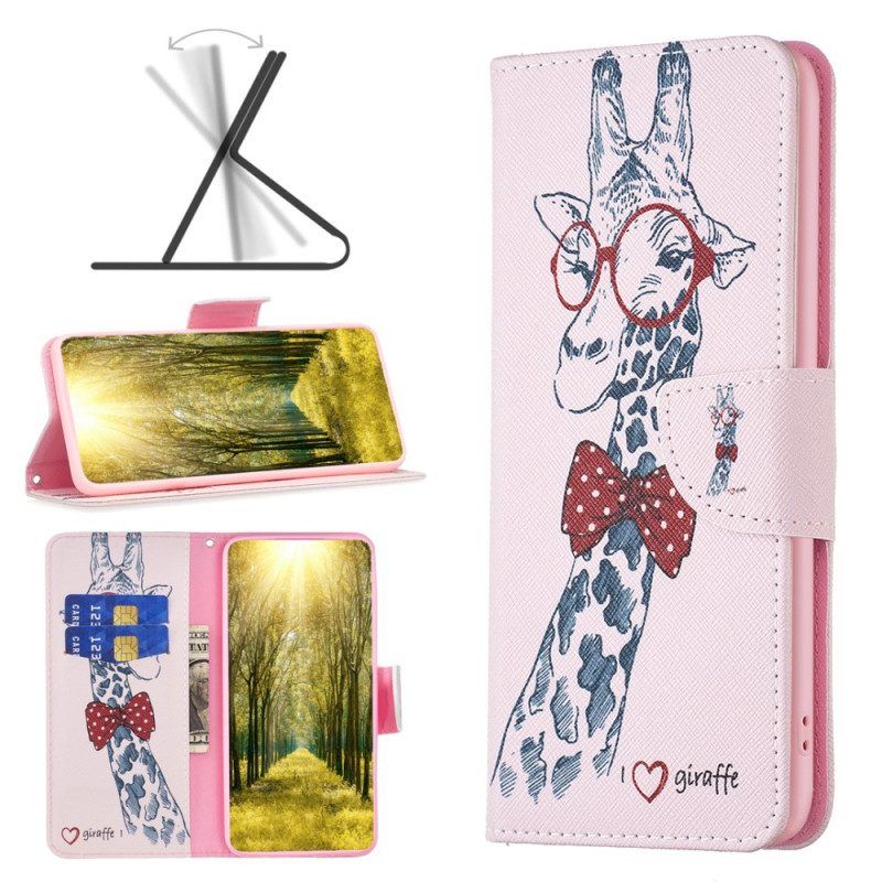 Flip Case Für iPhone 15 Plus Intello-giraffe