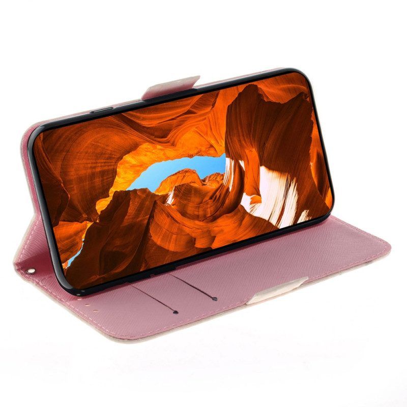 Flip Case Für iPhone 15 Plus Mit Kordel Hamster Mit Riemen