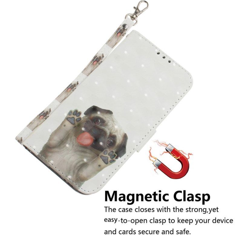 Flip Case Für iPhone 15 Plus Mops