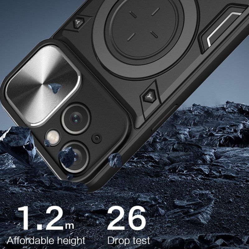 Handyhülle Für iPhone 15 Plus Stützring Und Verschluss Für Kamera