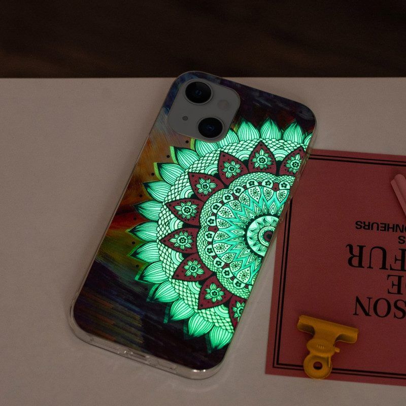 Hülle Für iPhone 15 Plus Fluoreszierendes Mandala