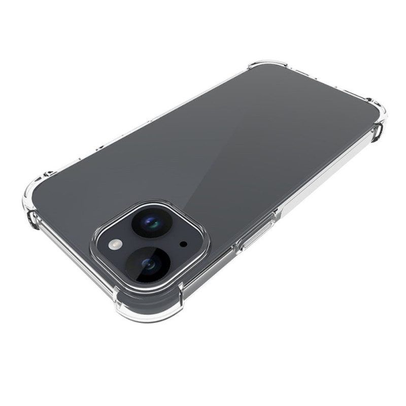 Hülle Für iPhone 15 Plus Transparente Verstärkte Ecken