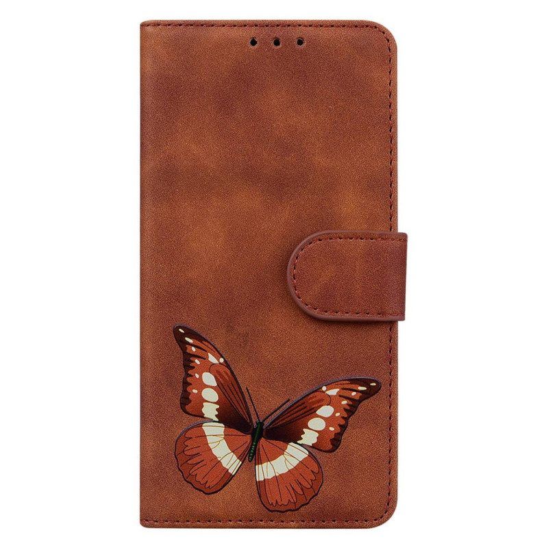 Lederhüllen Für iPhone 15 Plus Schmetterling Aus Kunstleder