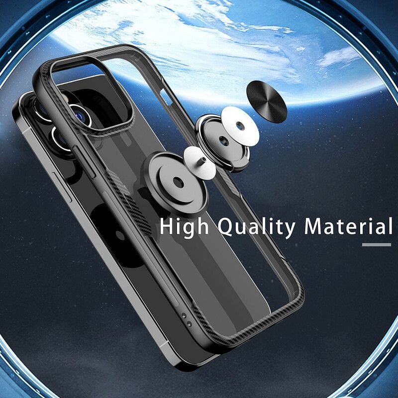 Hülle Iphone 13 Pro Max Handyhülle Kohlefaser-metallring