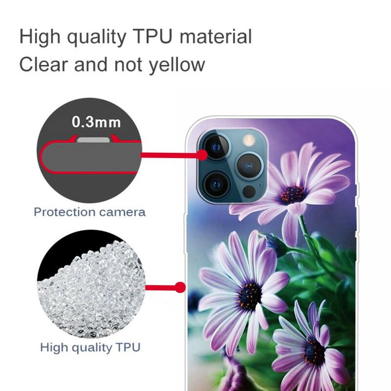 Hülle Iphone 13 Pro Max Realistische Blumen