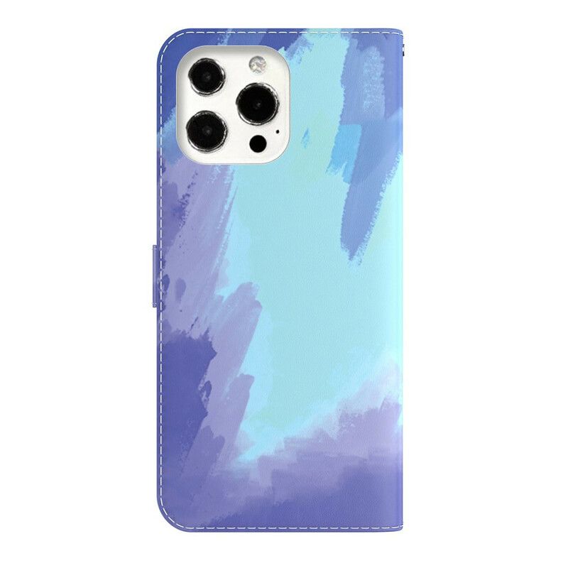 Lederhüllen Für Iphone 13 Pro Max Aquarell