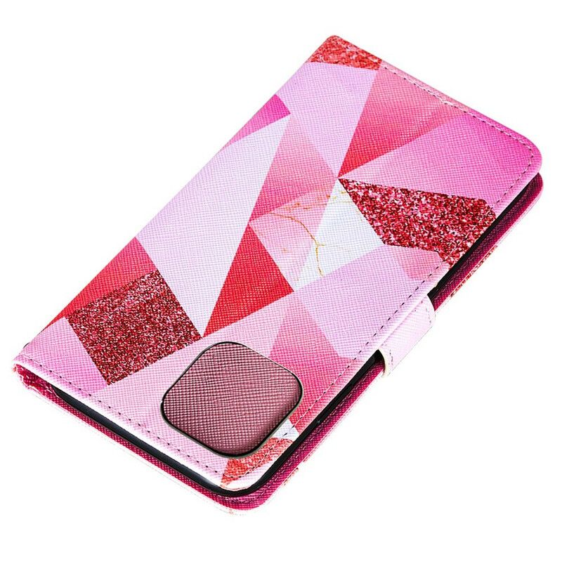 Lederhüllen Für Iphone 13 Pro Max Grafik Pink