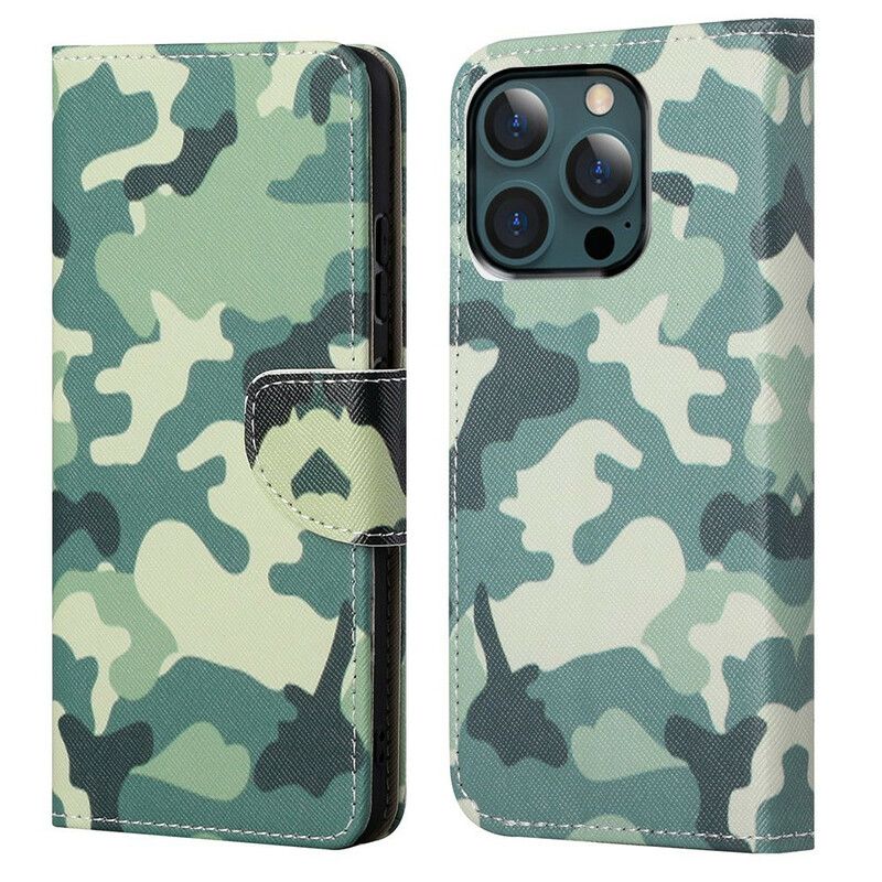 Lederhüllen Für Iphone 13 Pro Max Militärische Tarnung