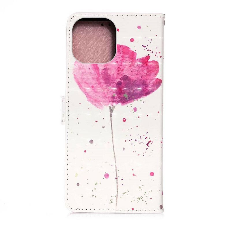 Lederhüllen Für Iphone 13 Pro Max Mohn Aquarell