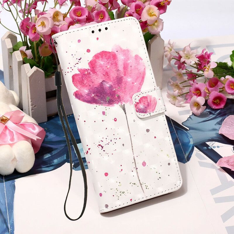 Lederhüllen Für Iphone 13 Pro Max Mohn Aquarell