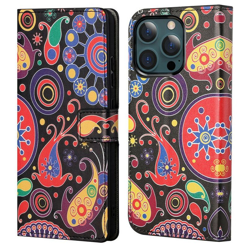 Lederhüllen Iphone 13 Pro Max Design Galaxie