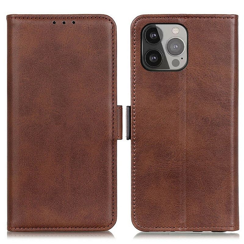 Lederhüllen Iphone 13 Pro Max Doppelklappe
