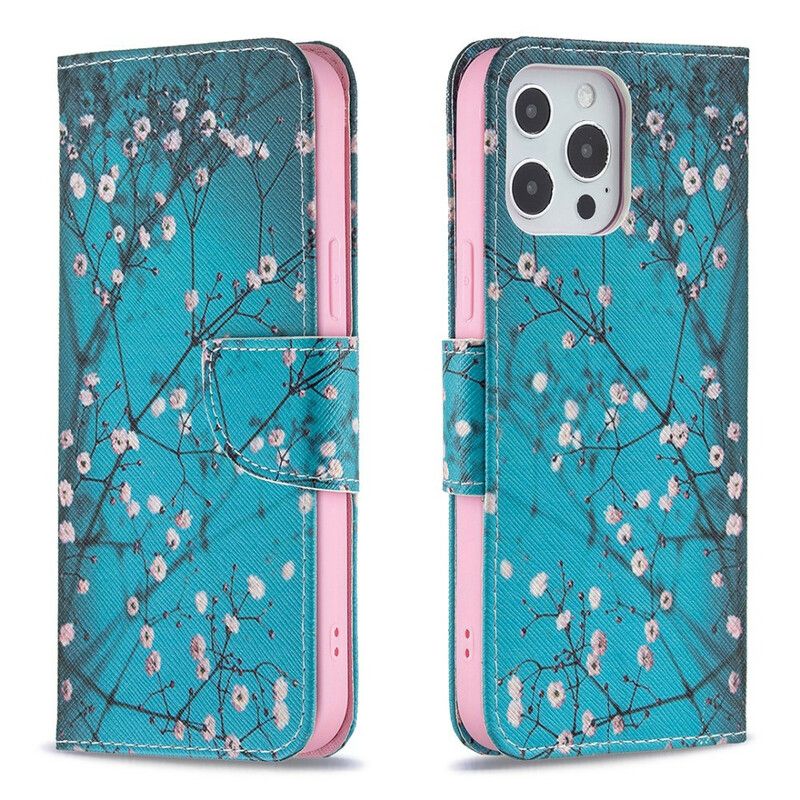 Lederhüllen Iphone 13 Pro Max Handyhülle Blühender Zweig