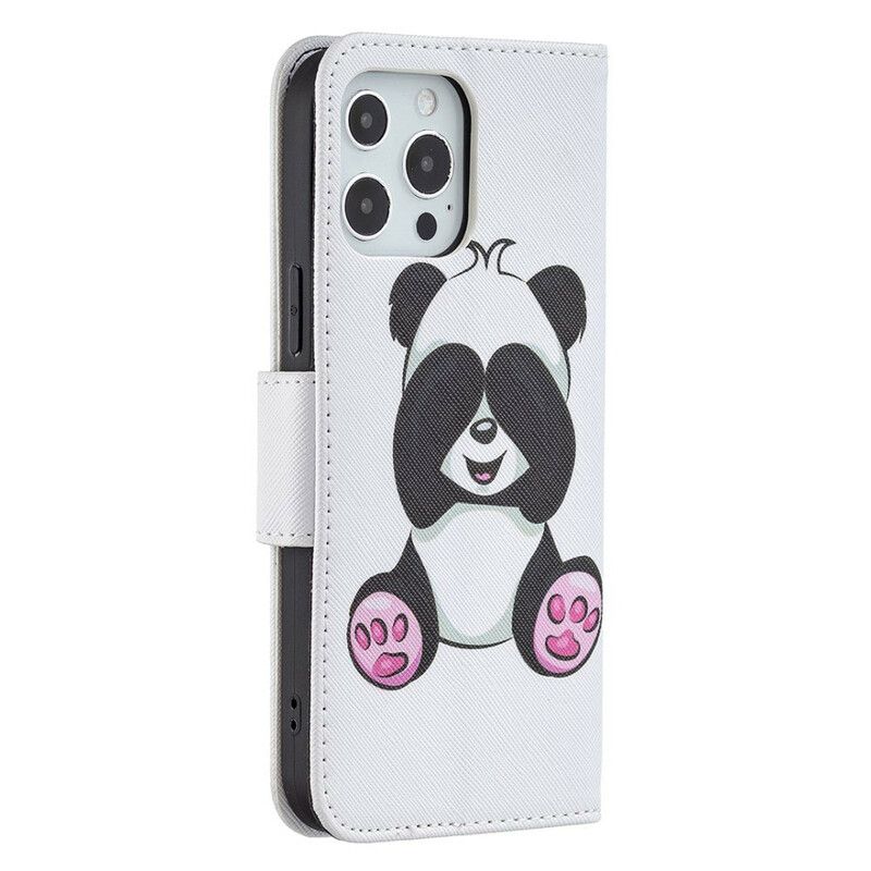 Lederhüllen Iphone 13 Pro Max Handyhülle Panda-spaß