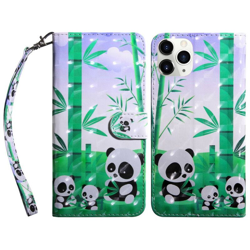 Lederhüllen Iphone 13 Pro Max Lichtpunkt-pandas