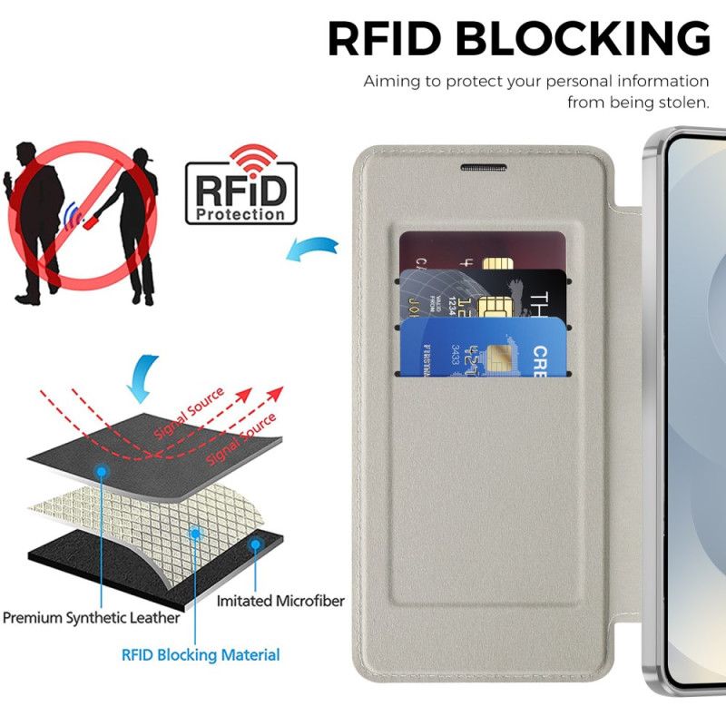 Flip Case Samsung Galaxy S26 Plus Magnetisch Mit Rfid-kartenhalter