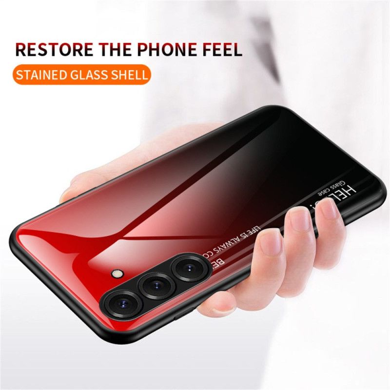 Hülle Für Samsung Galaxy S26 Plus Gehärtetes Glas „hallo“