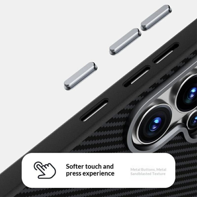 Hülle Samsung Galaxy S26 Plus Abeel Magnethalter Aus Carbonfaser