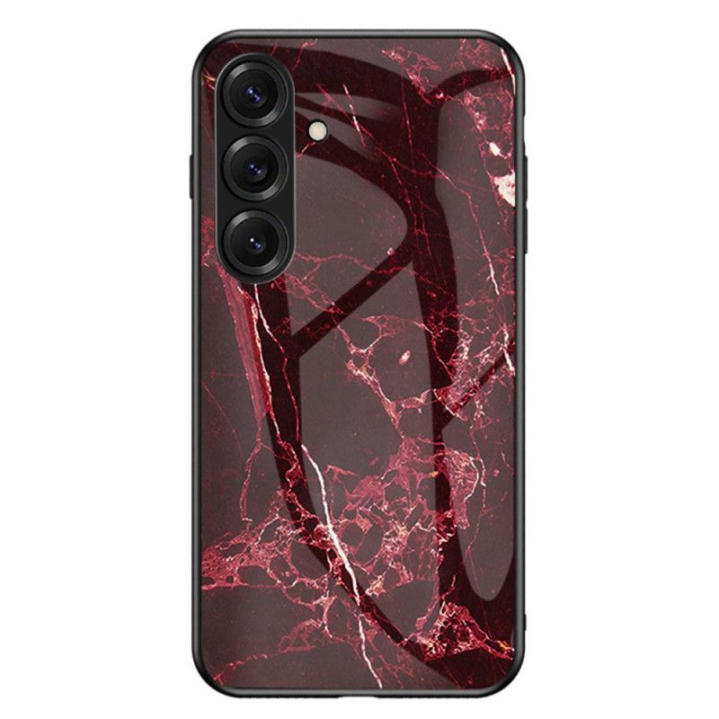 Hülle Samsung Galaxy S26 Plus Handyhülle Gehärtetes Glas In Marmoroptik