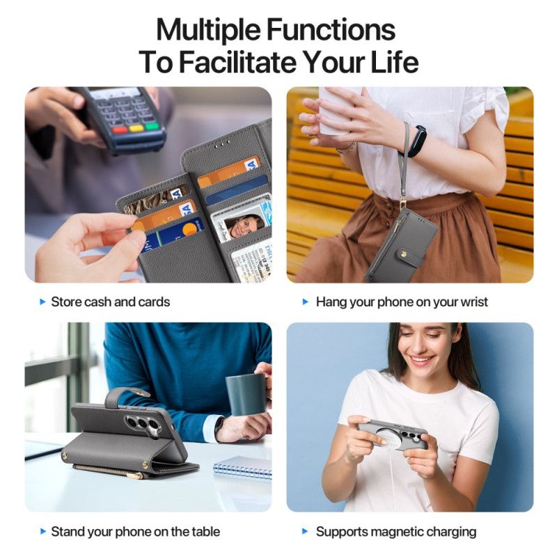 Lederhüllen Für Samsung Galaxy S26 Plus Abnehmbare Abdeckung Lawa Serie Dux Ducis