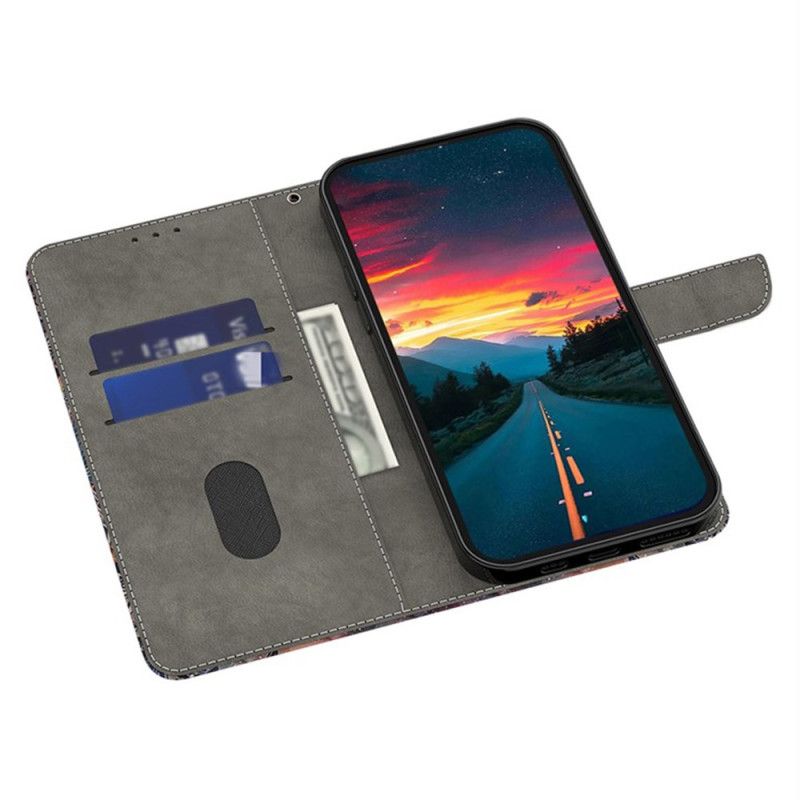Lederhüllen Für Samsung Galaxy S26 Plus Blaue Rosen