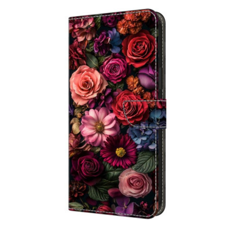 Lederhüllen Für Samsung Galaxy S26 Plus Blumenmuster