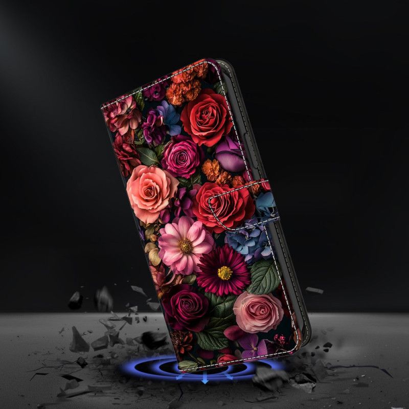 Lederhüllen Für Samsung Galaxy S26 Plus Blumenmuster